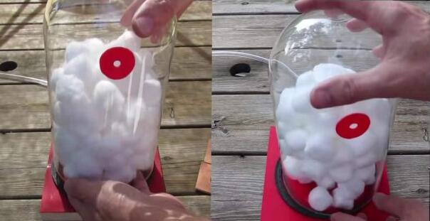 抽电子烟和香烟的肺部对比